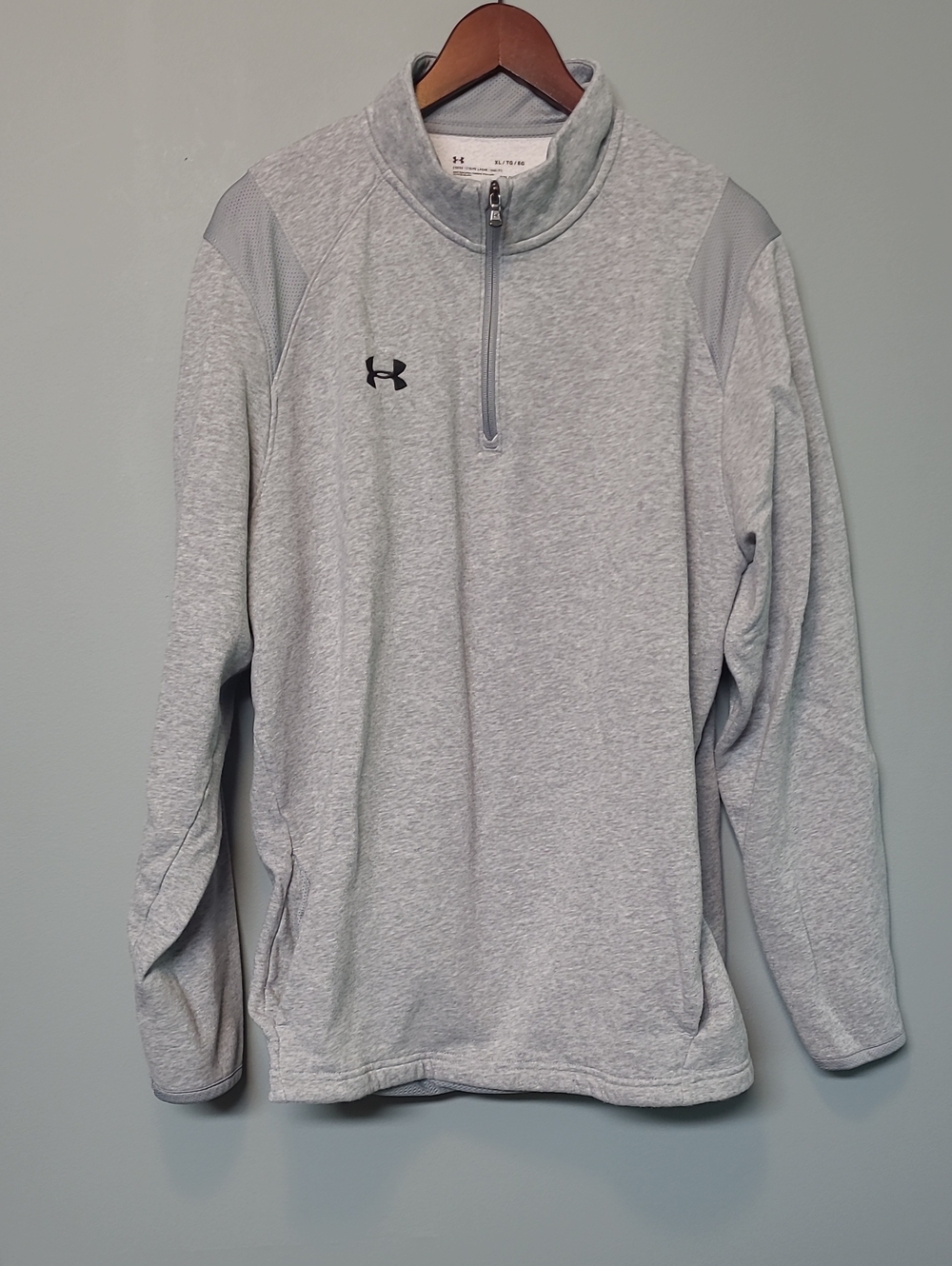 Under Armour Light Gray Men's Half-Zip Performance Pullover